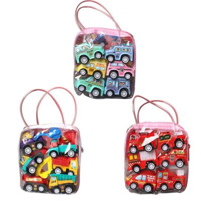 【CNUH MALL】 6PCS/Set Toy Cars Gifts Friction Powered Car Vehicles Set Toys For Baby Boys