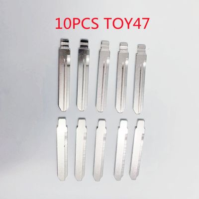 ☂卍▥ Keychannel 10Pcs Lishi TOY47 Universal Car Remote Key Blade For KD VVDI KEYDIY For Toyota Replacement Center Pin Car Key Blade