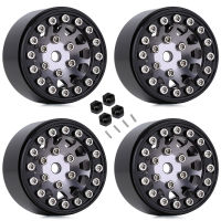 4PCS 1.0" Beadlock CNC Wheel Rim Hub for 124 RC Crawler Car Axial SCX24 AXI90081 AXI00001 AXI00002 Upgrade Patrs