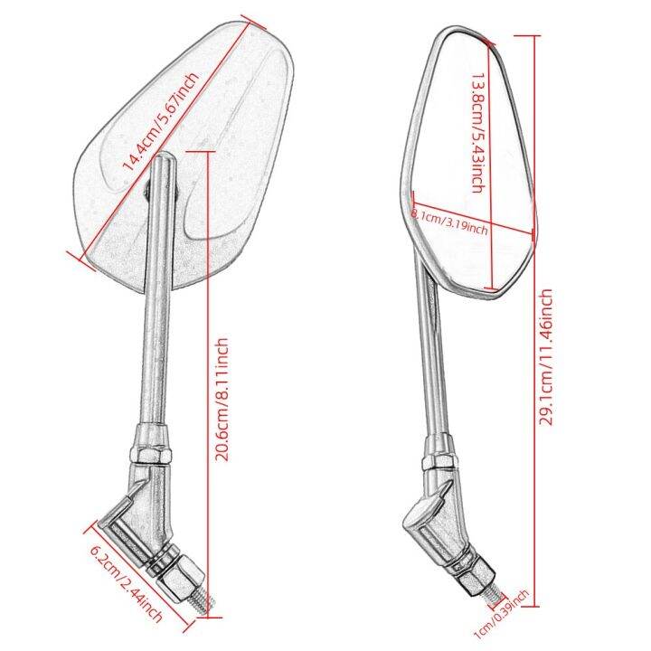 กระจกมองข้างรถจักรยานยนต์10มม-กระจกมองหลังเคส-cnc-สำหรับ-bmw-r1200gs-s1000xr-s1000r-g310-g310r-g310f-g310gs
