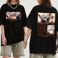 เสื้อยืดลายอนิเมะ Demon Slayer Tengen Uzui เสื้อแขนสั้นลายการ์ตูนโกธิคเสื้อยืดคอกลม