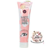 เจลน้ำนม กระเจิงขี้ไคล ระเบิดผิวใสทันที Cathy Doll White Milk Shine Peeling Body Scrub 320ml.