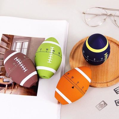 ↂ✳ Cartoon fashion Rugby ball time timer creative kitchen study Time Reminder