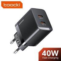 Toocki GaN เครื่องชาร์จ USB ชาร์จ PD USB Type C 40W,2023ใหม่สำหรับ Xiaomi 12 iPhone 13 14 Pro Realme QC 3.0 Type C อะแดปเตอร์เครื่องชาร์จเร็ว