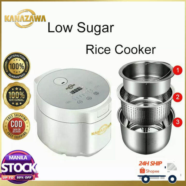 KANAZAWA Low sugar Desugar Rice Cooker 5L Mulitfunctional English