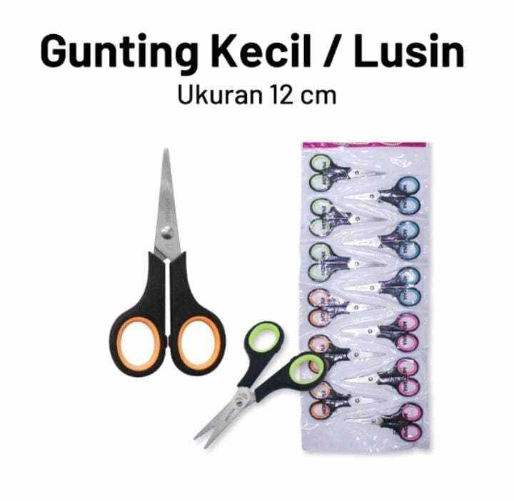 Gunting Kecil Ukuran 12 Cm Harga Per Lusin Lazada Indonesia