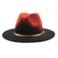 Winter Autumn Imitation Woolen Women Men Ladies Fedoras Top Hat Jazz Caps European American Round Caps Bowler Hats Big Size