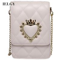 IELGY Women S All-Match Rhombus Chain Messenger กระเป๋าสี่เหลี่ยมเล็ก