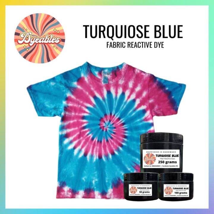 Tie Dye Powder 50 grams Reactive Dyes From Dyeables PH Perfect For