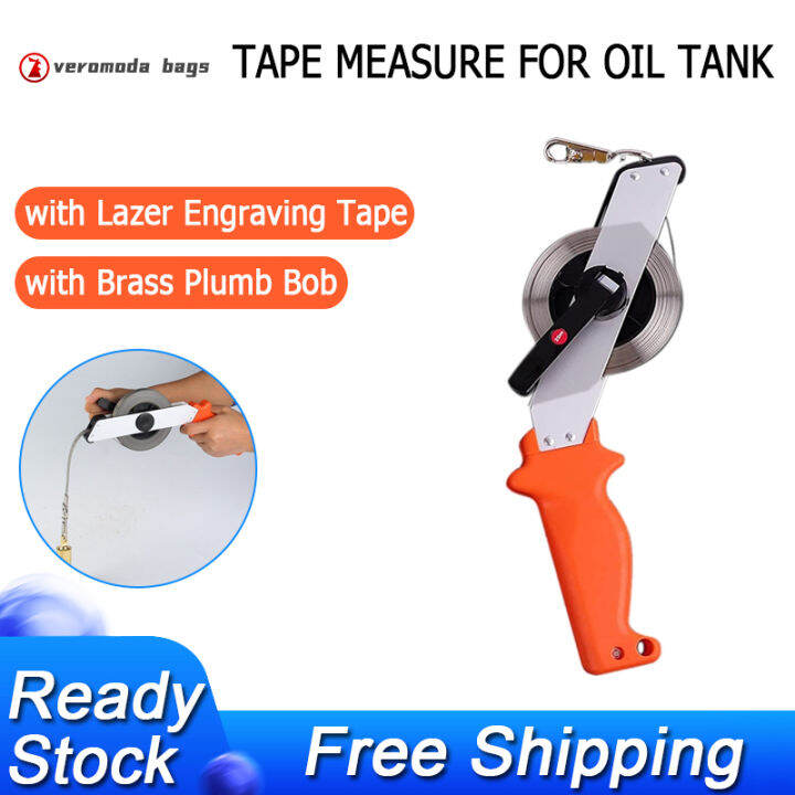 Oil Gauging Tape, Tape Measure for Oil Tank, Stainless Steel, with