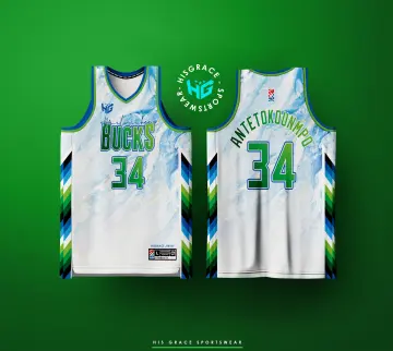 NORTHZONE Milwaukee Bucks Green Version 1 Jersey Full Sublimated Basketball  Jersey, Jersey For Men (TOP)