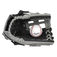 Series 12.5 In. Baseball Gloves and Mitts, Black and Gray, Right Hand Throw