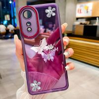 2023ใหม่พร้อมสต็อกเคสโทรศัพท์สำหรับ A58 OPPO เคส4G พร้อมฟิล์มติดไฟรถเลนส์กล้องถ่ายรูปกรอบโทรศัพท์เนื้อนิ่มสติกเกอร์ติดผนังตกแต่งห้องเป็นประกาย OPPOA584G