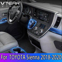 Vtear สำหรับ Toyota Sienna LHD หรือ RHD ยานยนต์ TPU โปร่งใส Anti-Scratch ฟิล์มพวงมาลัยป้องกันฟิล์ม Central Control สวมใส่ชั้นภายใน Trim ป้องกันการแปลงอุปกรณ์เสริมอะไหล่