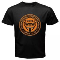 เสื้อยืดคอกลมแขนสั้นแฟชั่นพิมพ์ลายแบบเรียบง่าย New Blade Runner Tyrell Corp Retro Movie Mens Black T-Shirt