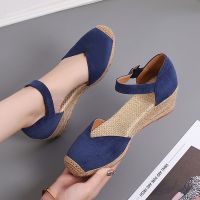 hot【DT】℗  Size 34--43 Espadrilles Wedge Sandals Shoes for Canvas Heels Platform Rope Woman