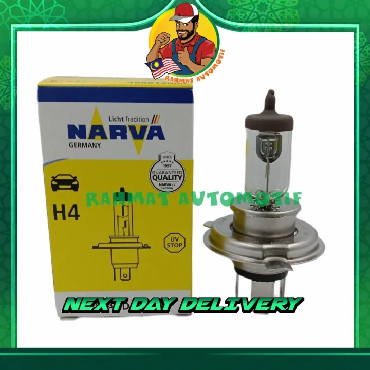 Original Narva H4 Halogen Bulb P43t H4 12V 60/55W Headlight Headlamp