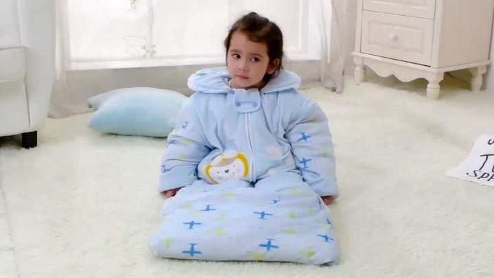 0.3TOG Children Split-leg Side Cotton Mesh Sleeping Bag – Baby Sleep Better