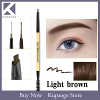 [Kupaoge] Double HEAD ดินสอเขียนคิ้วกันน้ำ5สี ultra Fine Triangle Eye brow PEN