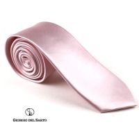 Giorgio Del Sarto Satin Necktie Pink เนคไทผ้าซาตินสีชมพู