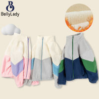 Boys Girls Sweatshirt Jacket Long Sleeves Stand Collar Polar Fleece Warm Coat For 2-8 Years Old Kids【fast】