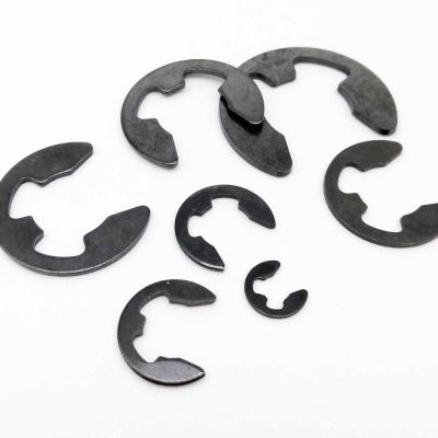 【CW】 10/50/100 M1.2-M24 GB896 DIN6799 Manganese Shaft Retaining Split Washer Collar E Type Clip Circlip