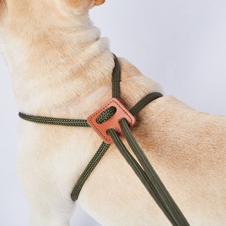 เชือกไนลอน-cawayi-สำหรับสุนัข-j09สายจูงปลอกคอสุนัขสายรัดแบบ-all-in-one-กันระเบิดสายรัดหน้าอกปรับได้อุปกรณ์สำหรับสัตว์เลี้ยงสุนัข