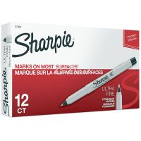 Sharpie ชาร์ปี้ ปากกามาร์กเกอร์ ปากกาเคมี หัวเดียว หัวอัลตร้าไฟน์ ultra fine ชุด 12 ด้าม