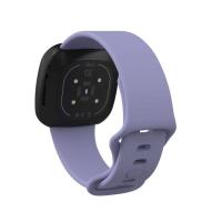 {zhiyun Watchshop}สายนาฬิกาสำหรับ Fitbit Versa 3 4สายรัดข้อมือซิลิโคนสายนาฬิกาข้อมือสำหรับ Fitbit Sense Versa4สร้อยข้อมือสมาร์ท WristStrap เข็มขัดประดับ