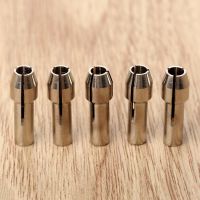 GJPJ-5pcs/lot 1/8"3.2mm Clamping Diameter Mini Drill Brass Collet Chuck For Dremel Rotary Tool Power Tool Accessories Silver