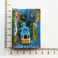 {6shop Department Store} (Lisboa โปรตุเกส) ตู้เย็น MagnetCreative Travel ที่ระลึกงานฝีมือ3D เครื่องประดับแม่เหล็กวัสดุเรซินสติกเกอร์ตู้เย็น