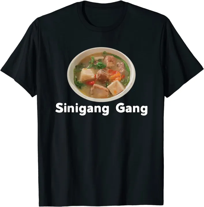 Sinigang Sour Filipino Soup Asian Food Tagalog Cotton Tshirt for Men
