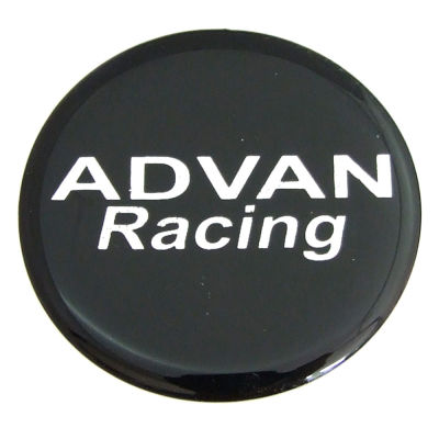 สติ๊กเกอร์ติดดุมล้อ สติ๊กเกอร์เรซินโลโก้ ADVAN racing ขนาด 39mm./43mm./48mm. (1 ชุดมี 4 ชิ้น)