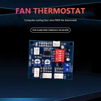 บอร์ดโมดูล4สาย,สำหรับคอมพิวเตอร์พีซีบอร์ดโมดูลตัวควบคุมอุณหภูมิความเร็วพัดลม PWM HW-585