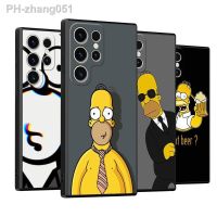 Homer Marge Bart-Simpsons Phone Case for Samsung Galaxy S23 Ultra S22 S21 FE S20 S10 S10E Note 20 10 Plus Coque