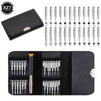 【CW】 Leather Case 25 In 1 Torx Manual Screwdriver Set Mobile Phone Repair Tool Kit Multitool Hand Tools for Iphone Watch Tablet PC