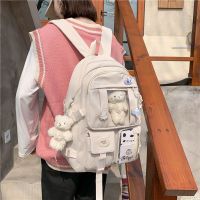 【CC】 Large Capacity College Schoolbag Female Laptop Kawaii Book