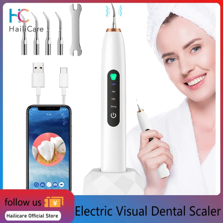 Hailicare Electric Visual Dental Scaler 4 Modes Teeth Cleaning Wifi HD ...