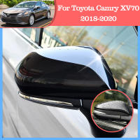 สำหรับ Toyota Camry XV70 2018 2019 2020 87945-06130 87915-06130สีดำด้านหลังดูกระจกฝาครอบกระจกมองหลังรถอุปกรณ์เสริม