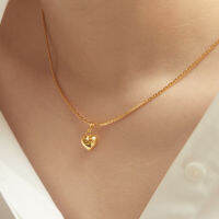 MORE - Heart single pendant with hoop Small จี้สร้อยคอ Heart ขนาดเล็ก