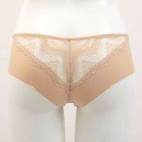 Annebra กางเกงใน ทรงบอยเลค ผ้าสแปนเด็กซ์ตัดต่อลูกไม้ Boyleg Panty รุ่น AU3-804 สีดำ,สีนู้ด