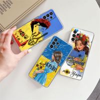 Ukrainian Woman Flag Phone Case For Samsung Galaxy A52 A51 A12 A21s A71 A32 A22 5G A50 A70 A53 A31 A12 A02s A20s Funda Cover Electrical Safety