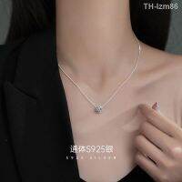 ? ornaments jewelry เครื่องประดับอัญมณี S925 สร้อยคอเงินหญิงสุทธิสีแดงฤดูร้อนหรูหรา Niche High-end การออกแบบ Sense 2023 ใหม่ clavicle CHAIN ​​เครื่องประดับ