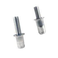 10pcs Stainless Steel Riveting Studs Flat Head Vertical Grain Riveting Screw Pull Cap Stud