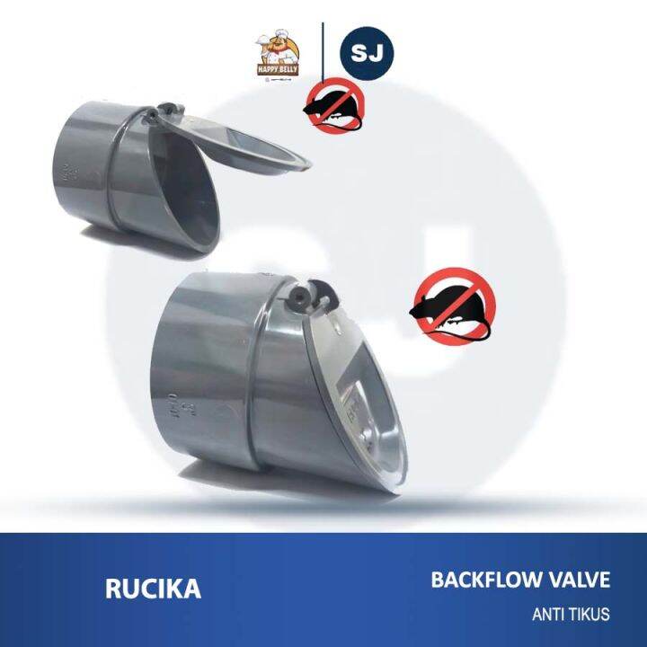 Back Flow Valve Rucika 6" inch PVC Lazada Indonesia