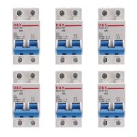 6X 2P 63A AC400V MCB Solar Energy Photovoltaic (Pv) Solar AC Circuit Breaker