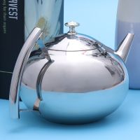 Tea Kettle Steel Stainless Pot Teapotwith Stoveinfuser Teapots Infusion Coffee Whistling Stovetop Gas Water Loose Pots Kettles