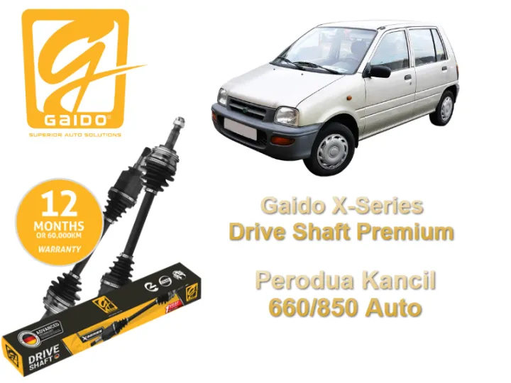 Gaido XSeries Drive Shaft Premium Perodua Kancil 660/850 Auto (1Set LH + RH) Lazada