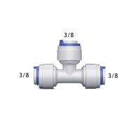 50ชิ้น/ล็อต3/8 "ทีออฟประเภทฟิตน้ำ RO 9.5Mm ท่อ POM ท่อ PE 3วิธีหัวต่อคอมพิวเตอร์ชิ้นส่วนกรองน้ำ