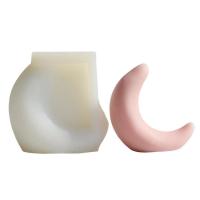 Candle Making Molds 3D Moon Shape Reusable Candle Molds Candle Molds for Candle Making Supplies Homemade Candle DIY Craft Soap Chocolate Mold qualified